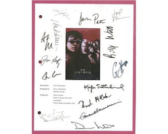 The Lost Boys Movie Script Signed Autographed Jason Patric, Corey Feldman, Corey Haim, Kiefer, Sutherland, Dianne Wiest