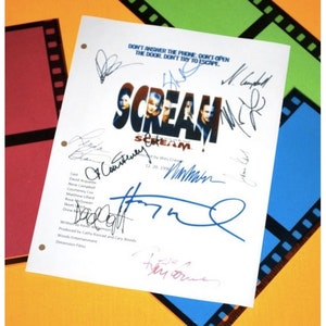Scream Movie Signed Screenplay Autographed: Wes Craven, Courtney Cox, David Arquette, Neve Campbell, Matthew Lilliard, Rose McGowan & More