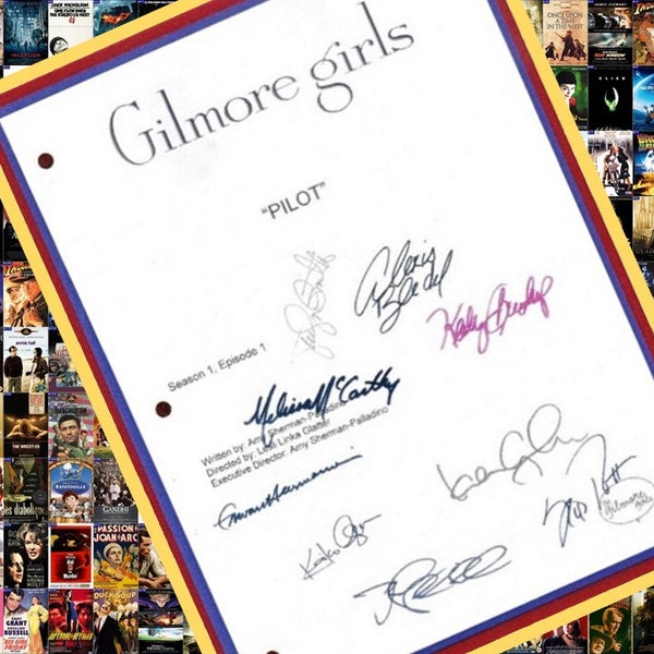 Gilmore Girls Pilot Signed Script Autographed: Lauren Graham, Alexis Bledel, Jacklyn Smith, Scott Patterson, Melissa McCarthy