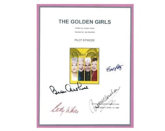 The Golden Girls TV Signed Script Autographed Betty White, Bea Arthur, Rue McClanahan, Estelle Getty