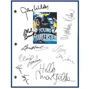 Young Frankenstein Movie Script Signed Rpt Mel Brooks, Gene Wilder, Madeline Kahn, Marty Feldman, Peter Boyle