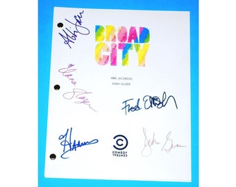 Broad City TV Signed Script Fred Armisen, John Gemberling, Hannibal Buress and more