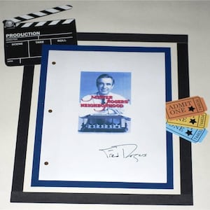 Mister Mr. Rogers Neighborhood Script Season 20 Episode 3 Autographed: Fred Rogers