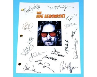 The Big Lebowski Movie Script Autographed: Jeff Bridges, John Goodman, Steve Buscemi, John Turturro, Jon Polito, Philip Seymour Hoffman