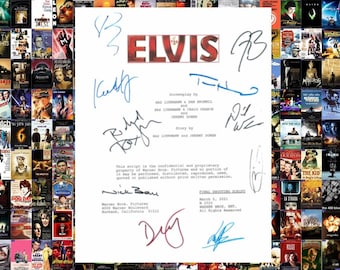 ELVIS Entire Movie Script Signed Screenplay Austin Butler, Tom Hanks, Olivia DeJonge, Richard Roxburgh, Kelvin Harrison, Jr., +more