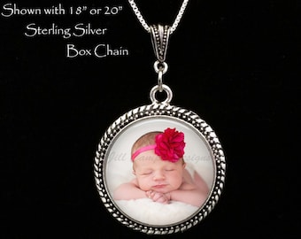 Photo Necklace, Photo Pendant, Custom Photo Jewelry, Personalized Keepsake Jewelry, Your photo on a necklace, custom photo necklace,sterling