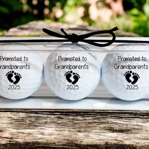 Pregnancy reveal, Promoted to Grandparents, personalized golf balls, custom golf balls, gift for grandpa, grandpa, pregnancy announcement