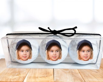 Personalized Photo Golf Balls - Custom Father's Day gift for golfers