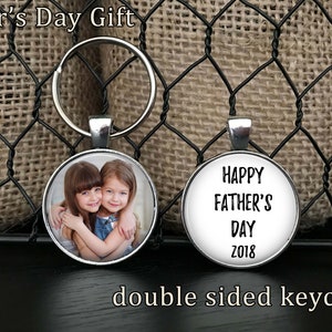 Personalized Father's Day gift, photo key chain, best gift ever for my dad image 4