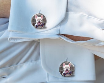 Groom Cufflinks, Dog Face Cufflinks - your dog's photo cufflinks - your dog's face - Wedding Cufflinks, Picture Cuff Links, photo cufflinks