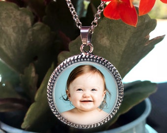Photo Necklace, Photo Pendant, Custom Photo Jewelry, Personalized Keepsake Jewelry, Your photo on a necklace, custom photo necklace