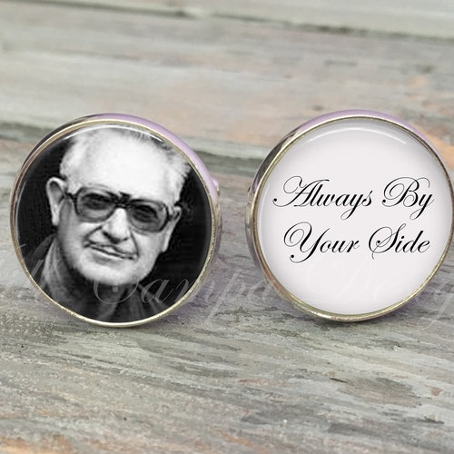 Custom Photo Cuff Links Memorial Cuff Links Wedding Etsy