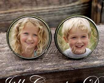 CUFFLINKS, photo Cufflinks, Picture Cuff Links, custom cuff links, FOB cuff links, photo cufflinks, memorial cufflinks, gift for him