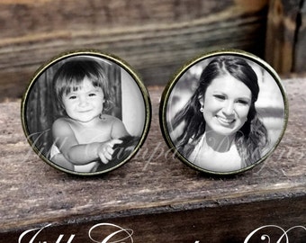 Custom Photo Cuff Links - Father of the Bride Wedding Gift