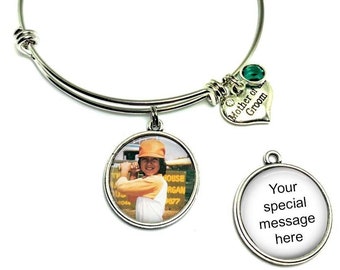 Mother of the Groom bracelet, your special saying and photo, Mother of the Groom gift, wedding keepsake, gift from son on wedding day