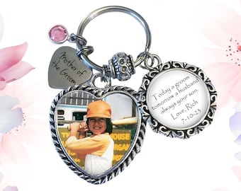 MOTHER of the GROOM GIFT - Mother of the Groom keychain - "Today a Groom, Tomorrow a Husband, Always Your Son" - Mom gift from Groom