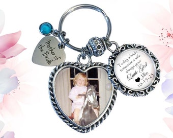 MOTHER of the BRIDE GIFT - Mother of the Bride keychain - "Today a Bride, Tomorrow a Wife, Always Your Little Girl" - Mom gift from Bride