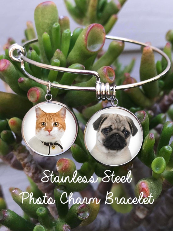 Pet photo 2025 charm bracelet