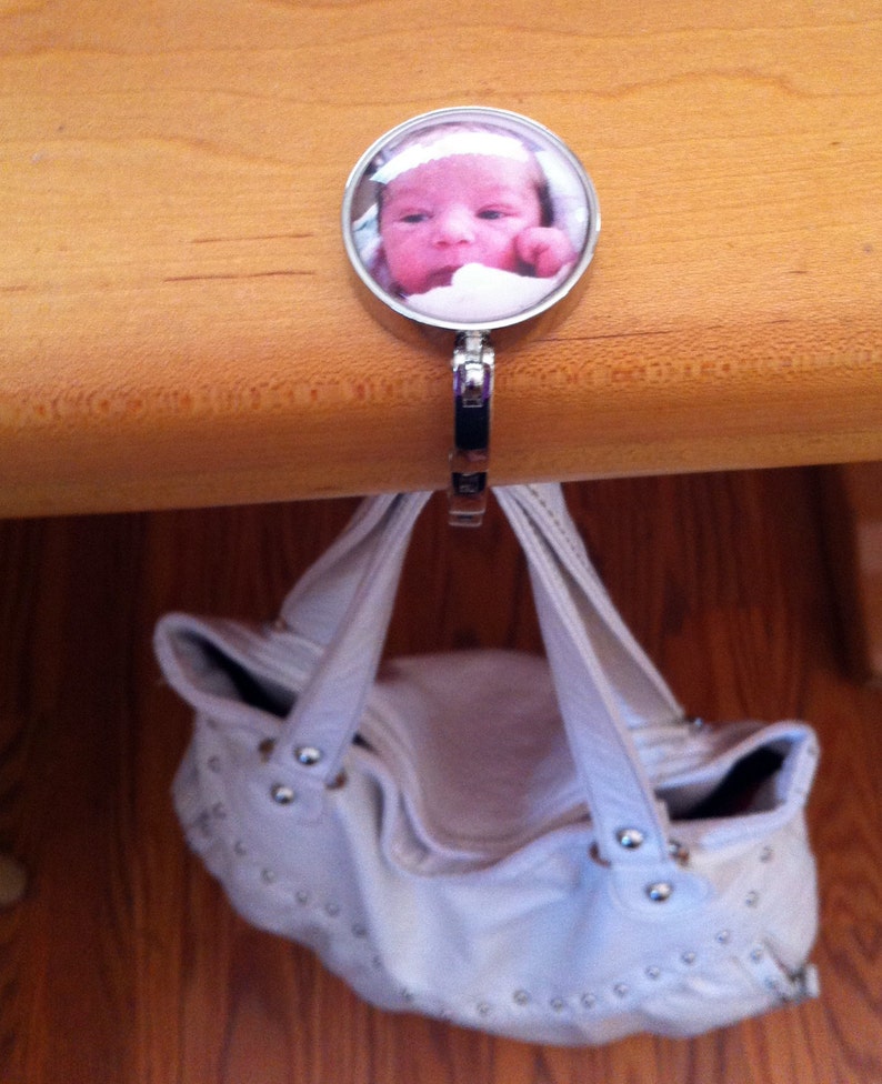 Custom photo Purse Hanger table top purse hanger Etsy