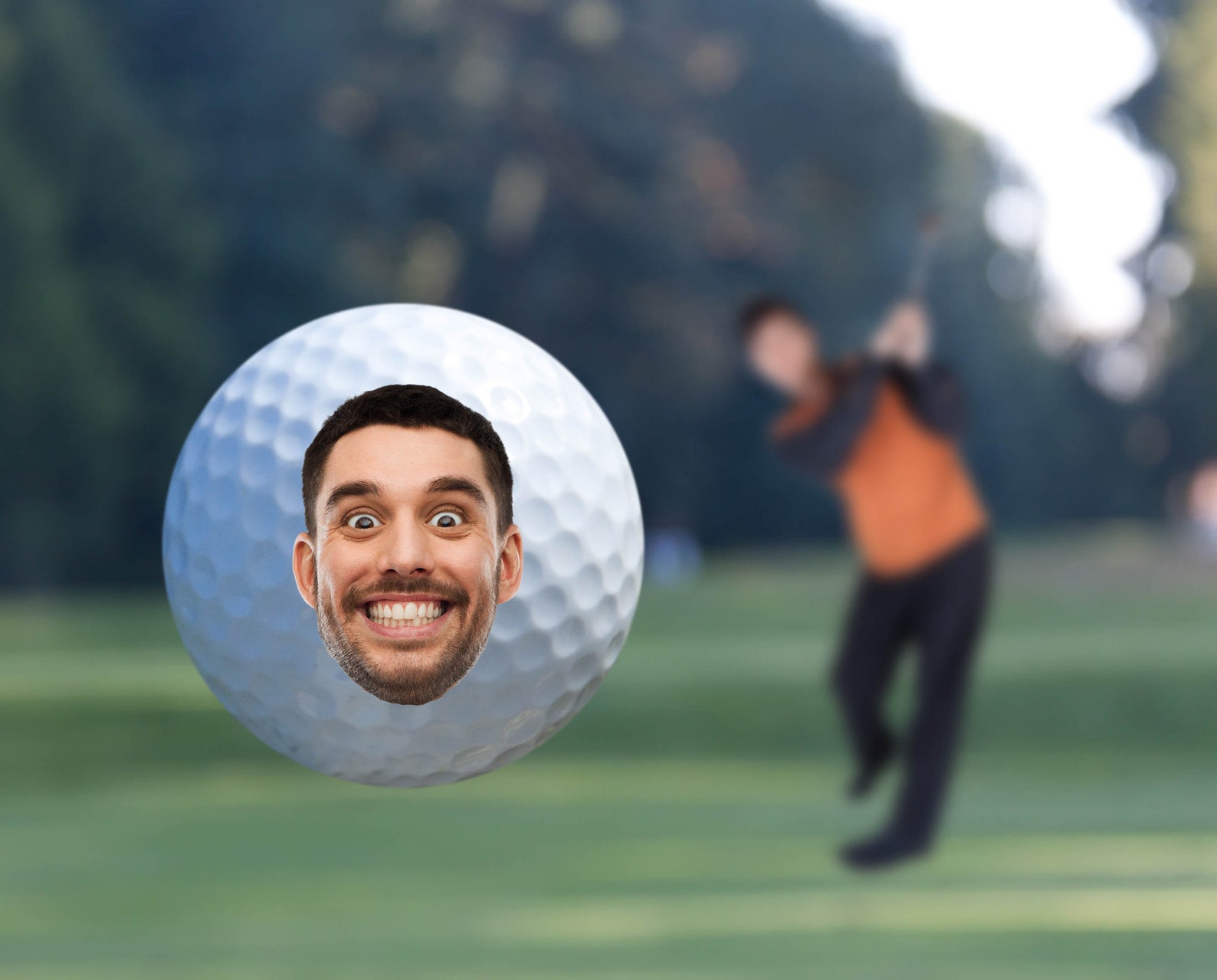 FACE GOLF BALLS Your Face on a Golf Ball Set of 3 Custom Etsy