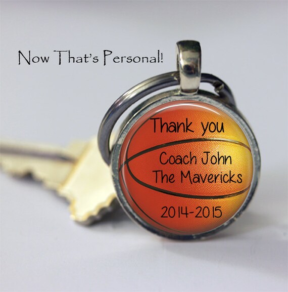 basketball coach keychain
