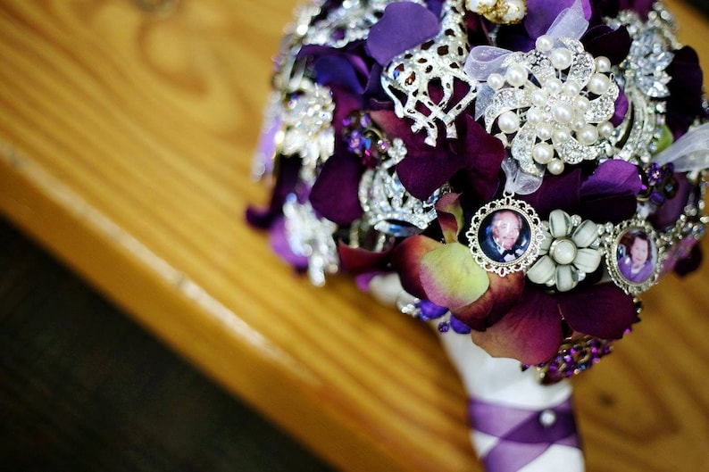 Bridal Charms Wedding Bouquet Memorial Photo Charm Wedding Etsy