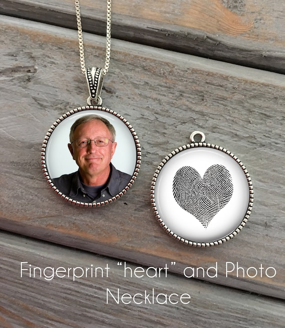 Thumbprint store jewelry etsy