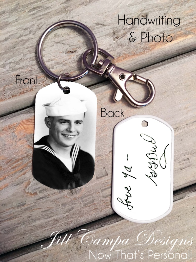 Custom Handwriting Keychain Handwriting Keychain Memorial Etsy