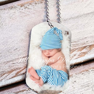 custom double sided photo dog tags