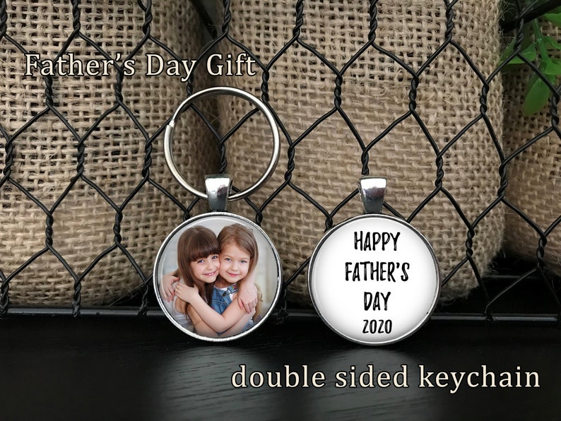 Personalized Father's Day gift, photo key chain, best gift ever for my dad image 3