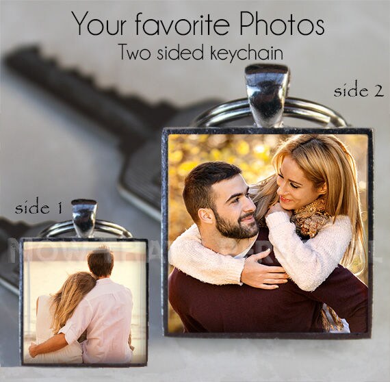 PHOTO KEYCHAIN Custom Photo Keychain Picture Keychain 2 | Etsy