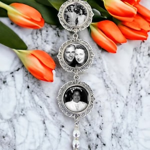 Photo Wedding Bouquet Charms bridal bouquet charms Photo wedding bouquet charm Bridal Charms memorial Bridal Bouquet Charms image 9