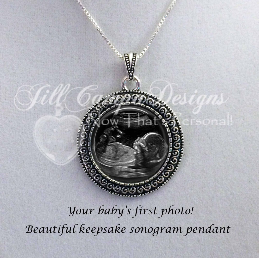 Sonogram necklace for dad Clearance