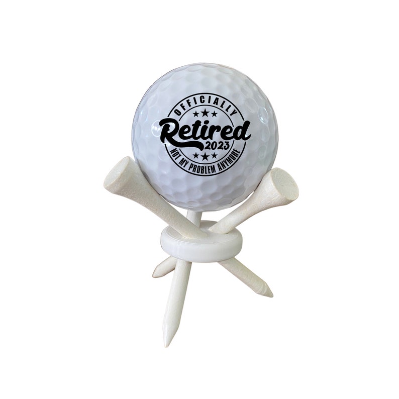 RETIREMENT GIFT SET Golf Ball and Tee Stand Set Officially Etsy