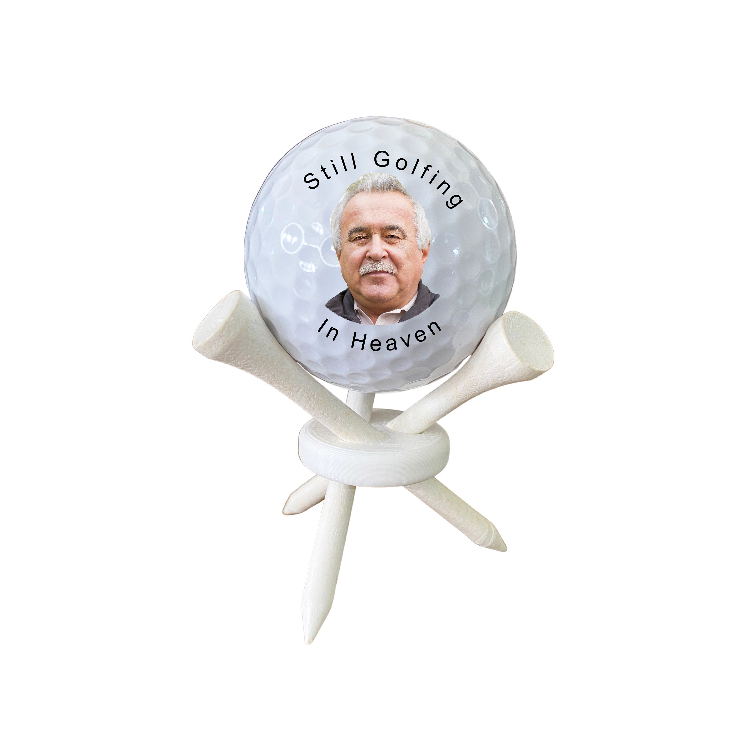 Memory Custom Do Ball MEMORIAL GOLF BALLS - Still Golfing in Heaven - Custom Photo Golf Balls ...
