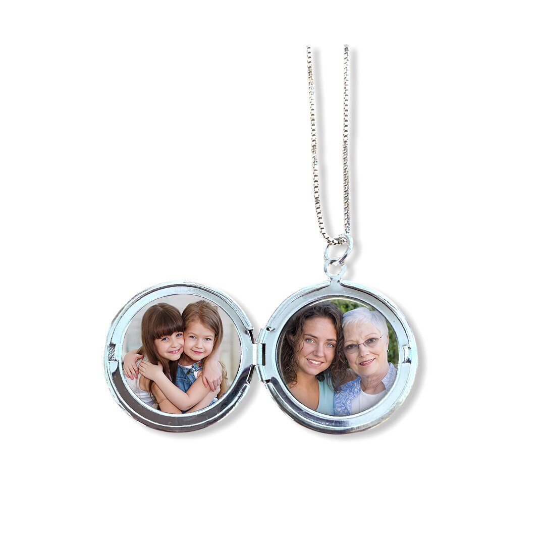 Personalized Photo & Handwriting Locket Necklace – Custom Jewelry ...