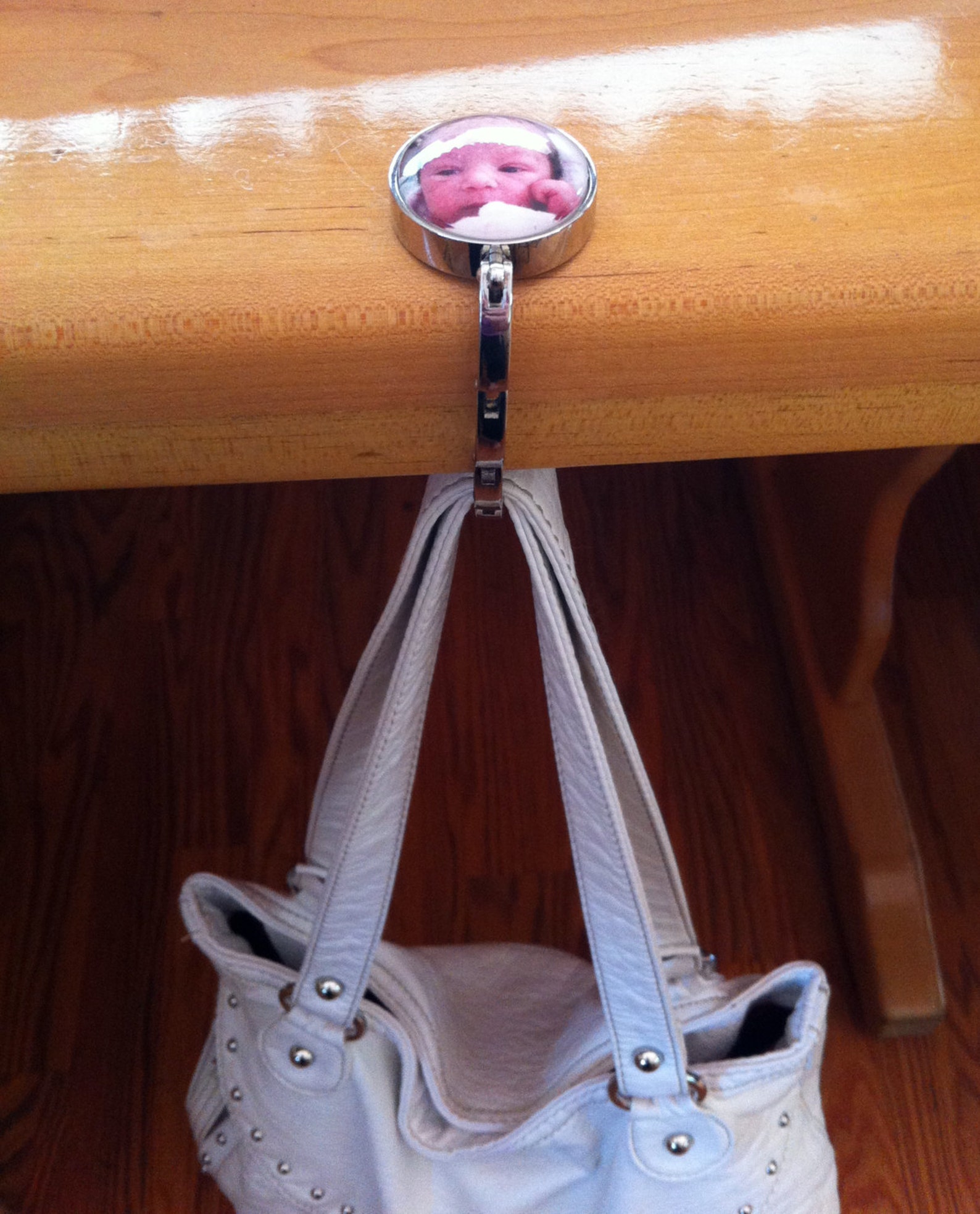 Custom photo Purse Hanger table top purse hanger Etsy