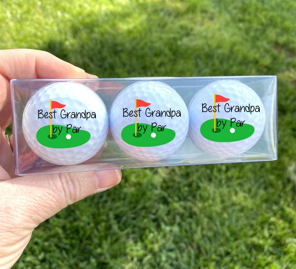 Best Dad by Par Golf Balls Father's Day Gift Idea for Etsy