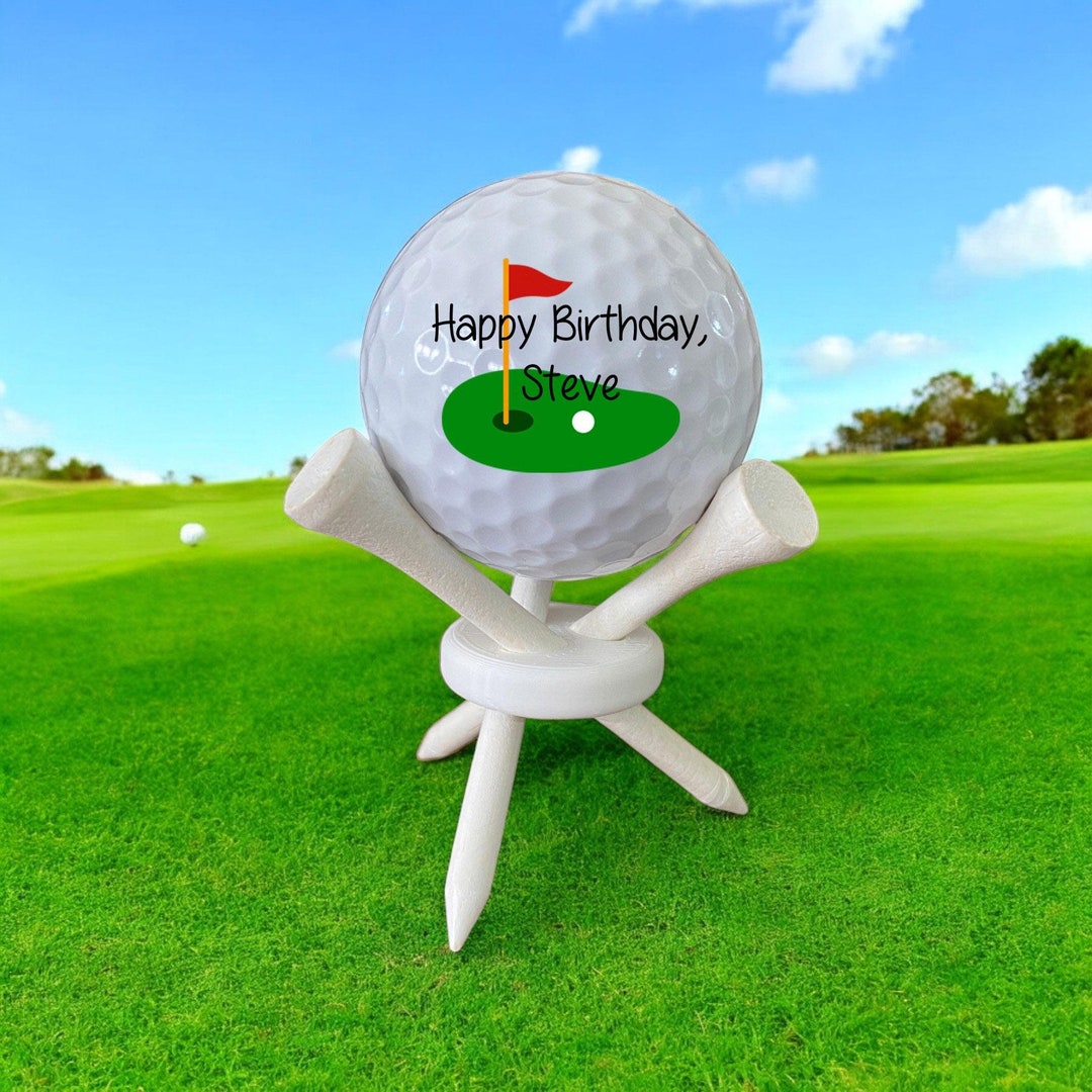 Happy Birthday Golfball – Lustiges Golfer-Geschenk Mit Aufdruck, Spielbar & Persönlich