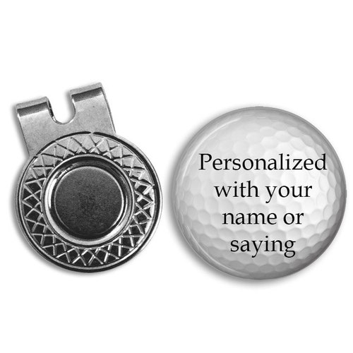 Personalized Golf Ball Marker With Hat Clip Etsy