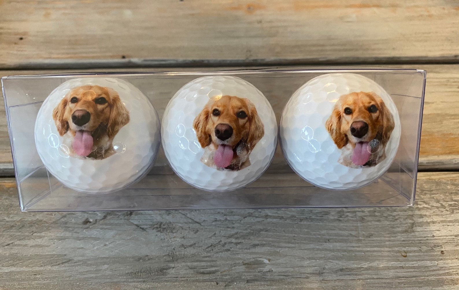 Your dog's face on a golf ball set of 3 Custom golf balls Etsy