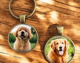 Custom Double Photo Keychain – Personalized Gift with 2 Pictures
