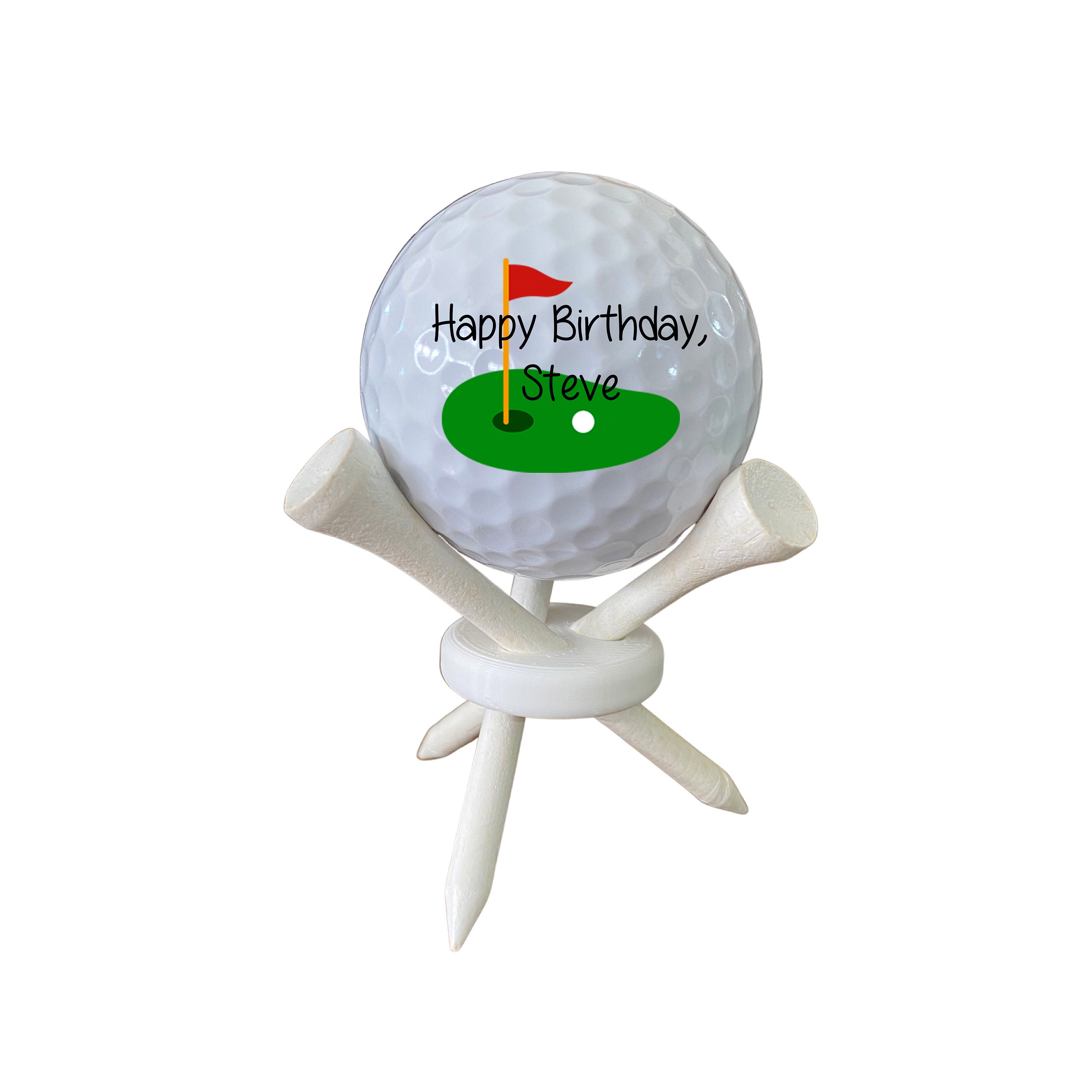 Happy Birthday Golfball – Lustiges Golfer-Geschenk Mit Aufdruck, Spielbar & Persönlich