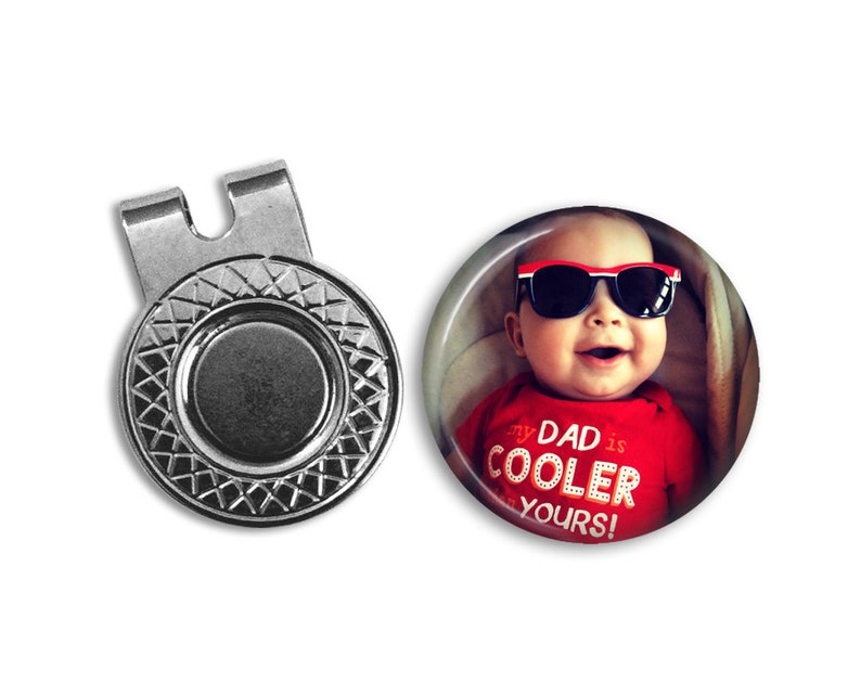 CUSTOM PHOTO Golf Ball Marker & hat clip set golf Etsy