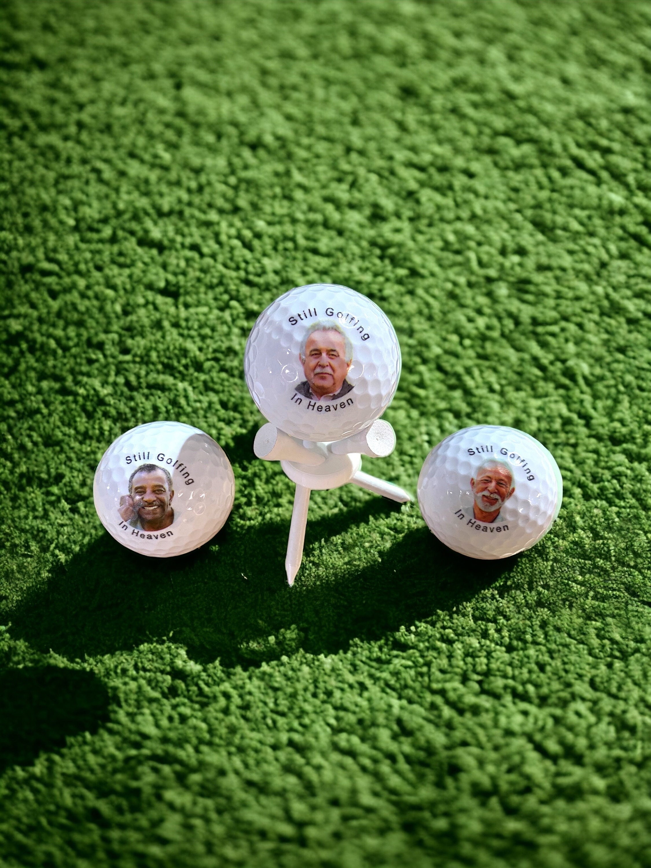 Memory Custom Do Ball MEMORIAL GOLF BALLS - Still Golfing in Heaven - Custom Photo Golf Balls ...