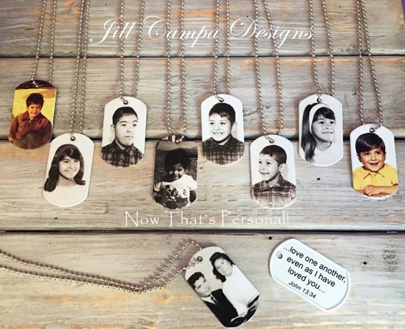 custom double sided photo dog tags