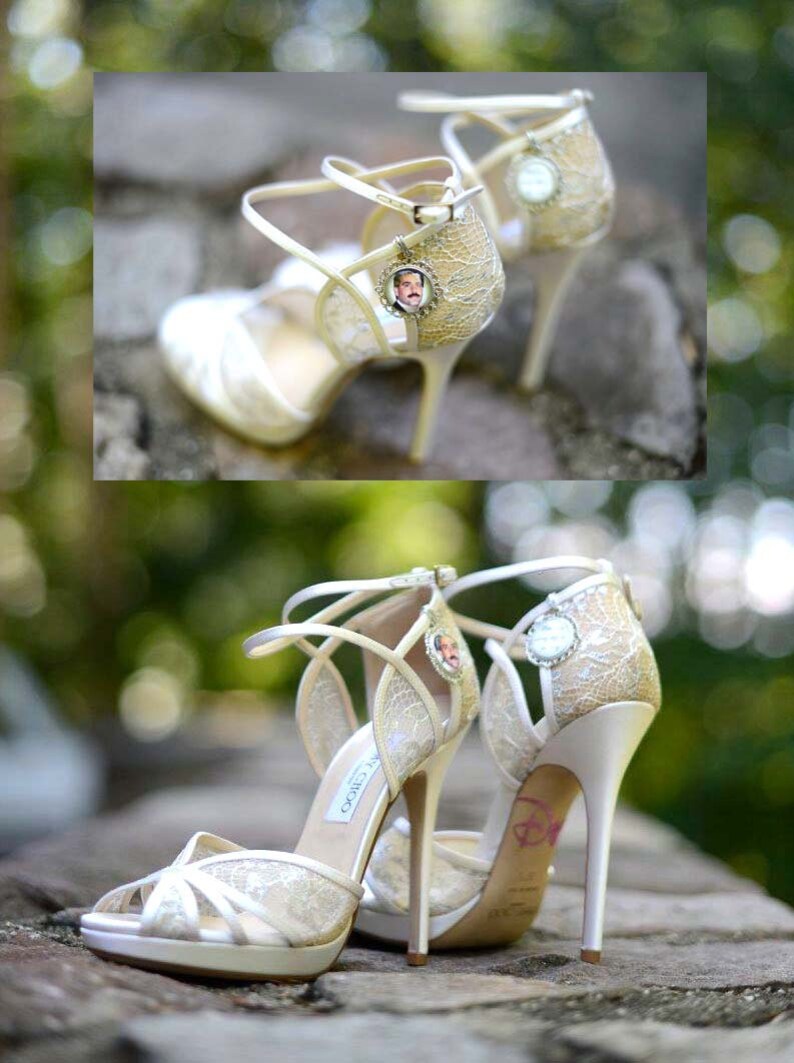 Photo Wedding Shoe Charms Wedding Shoe Photo Charms Bridal Etsy