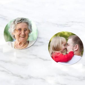 Personalized Memorial Pocket Token – Double-Sided Photo Keepsake Coin for Sympathy and Remembrance