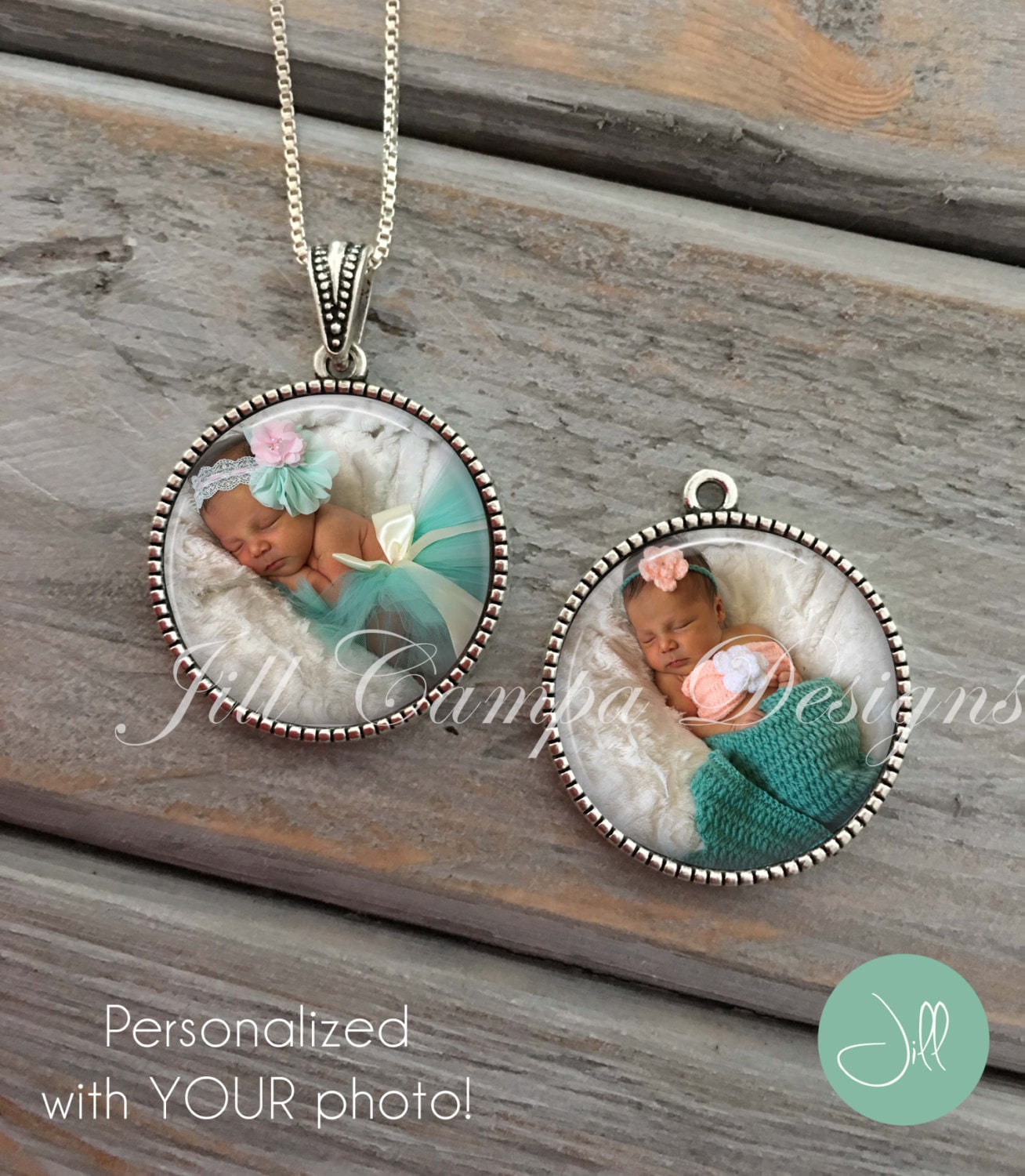 PHOTO PENDANT Photo Pendant Necklace Your Own Photos Etsy