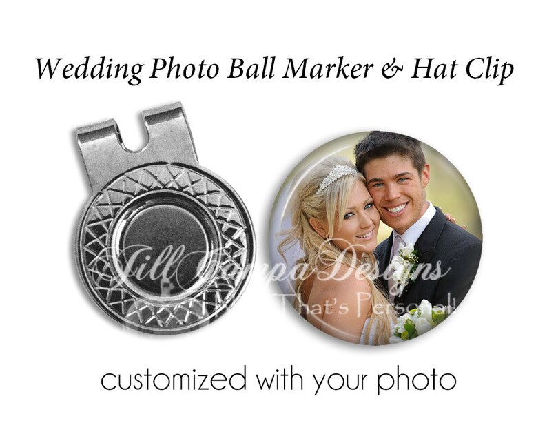 CUSTOM PHOTO Golf Ball Marker & Hat Clip Set Golf Etsy